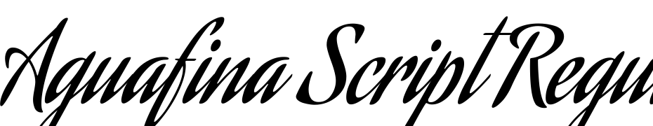 Aguafina Script Regular Font Download Free